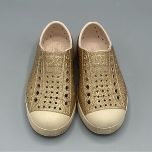 Native Gold Metal Glitter Jefferson C10 Slip On Shoes Water Shoes